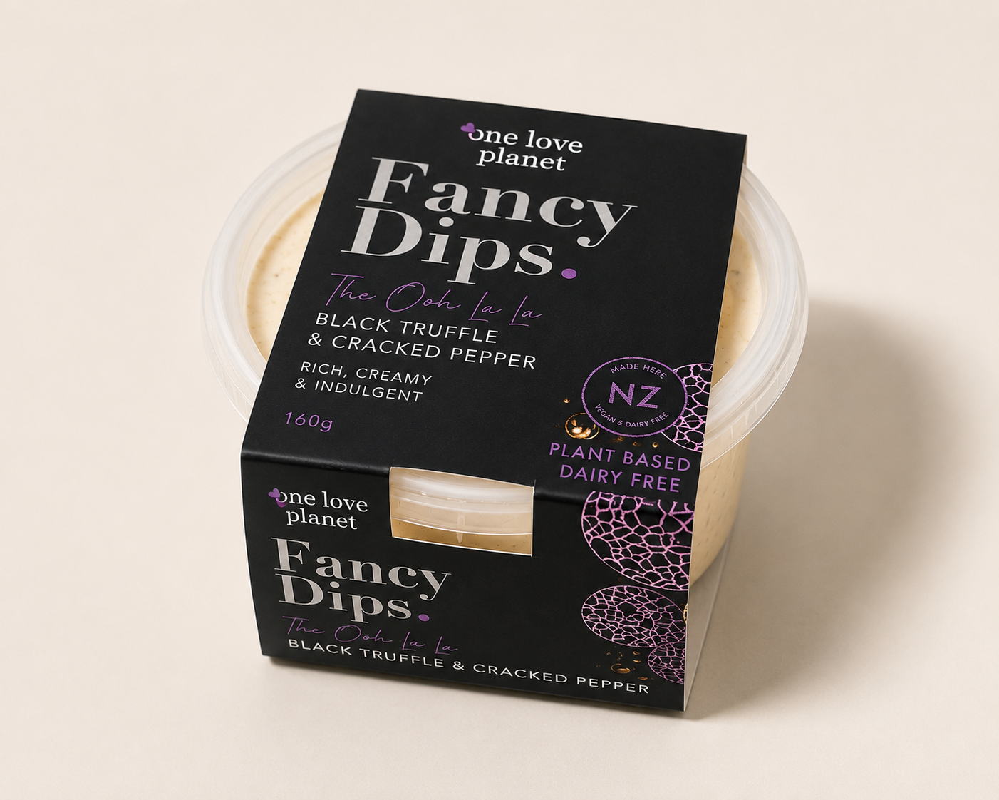 Fancy Dips- The ooh La la Black Truffle + Cracked Pepper